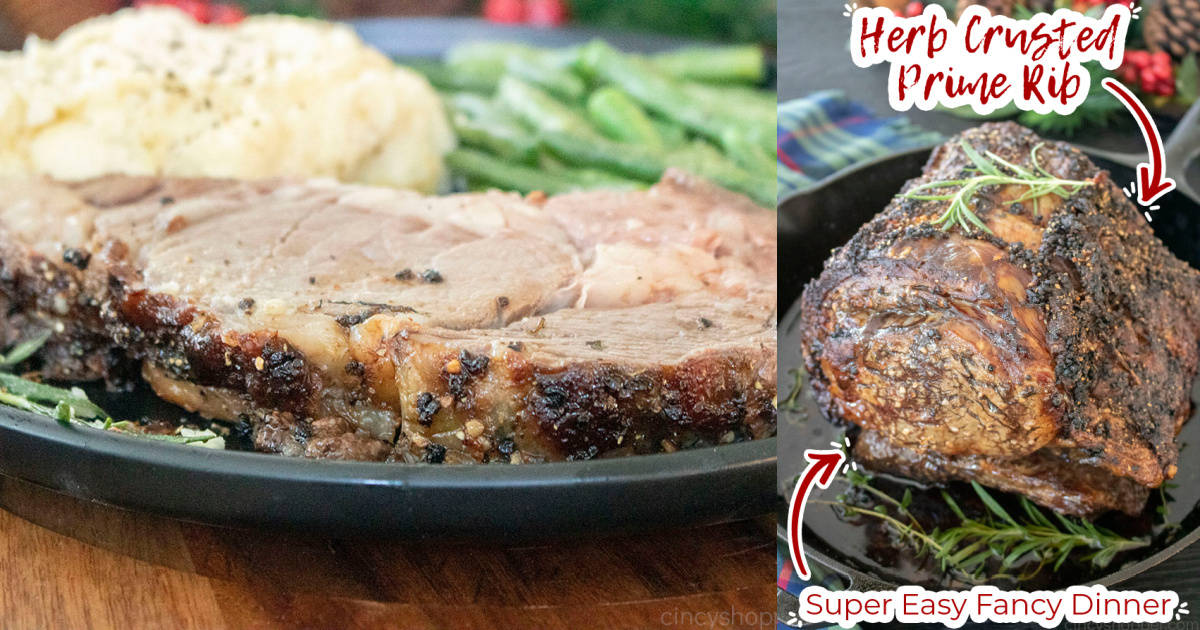 Herb Crusted Prime Rib - No Spoon Necessary