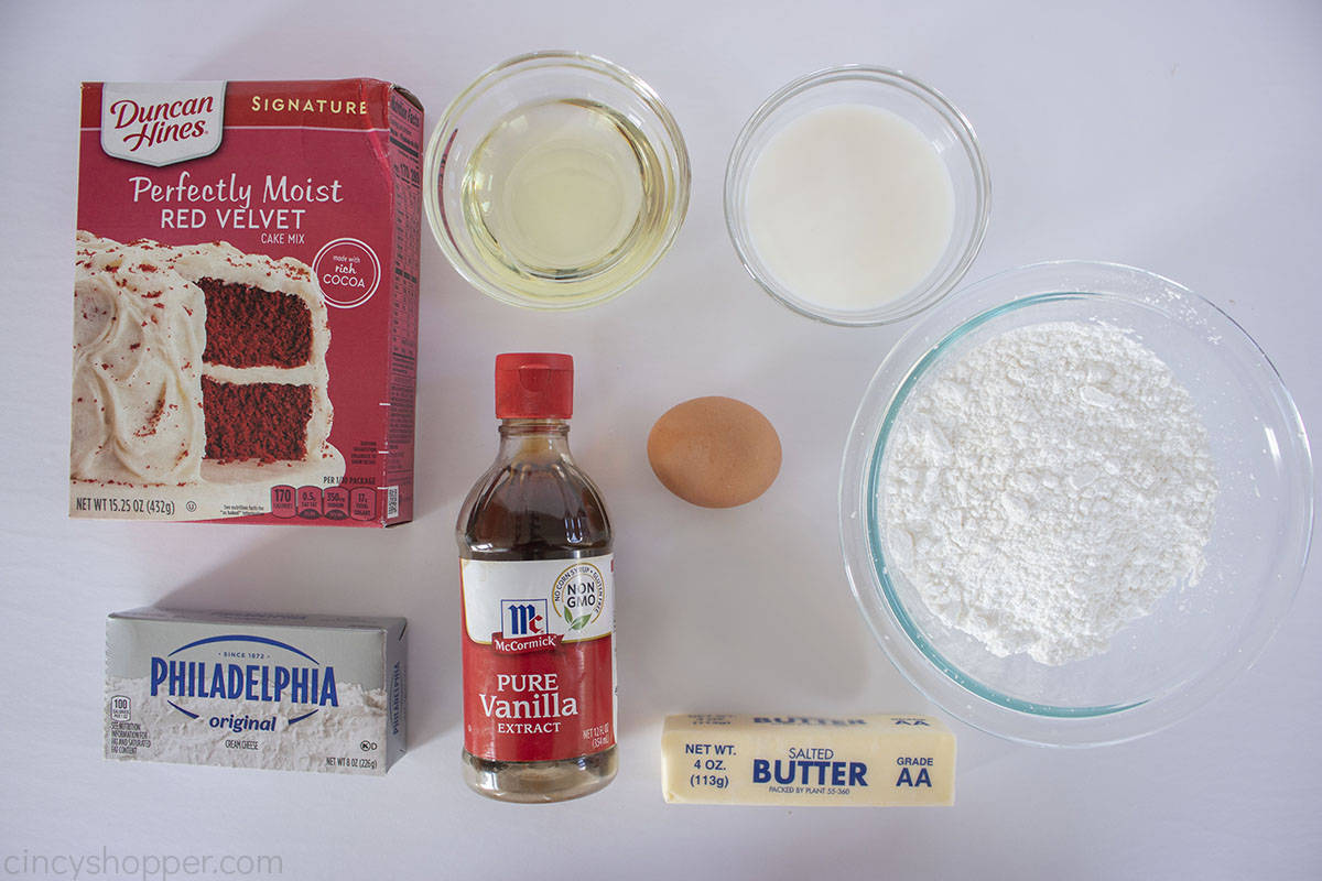 Red Velvet Cake Mix Brownies Ingredients