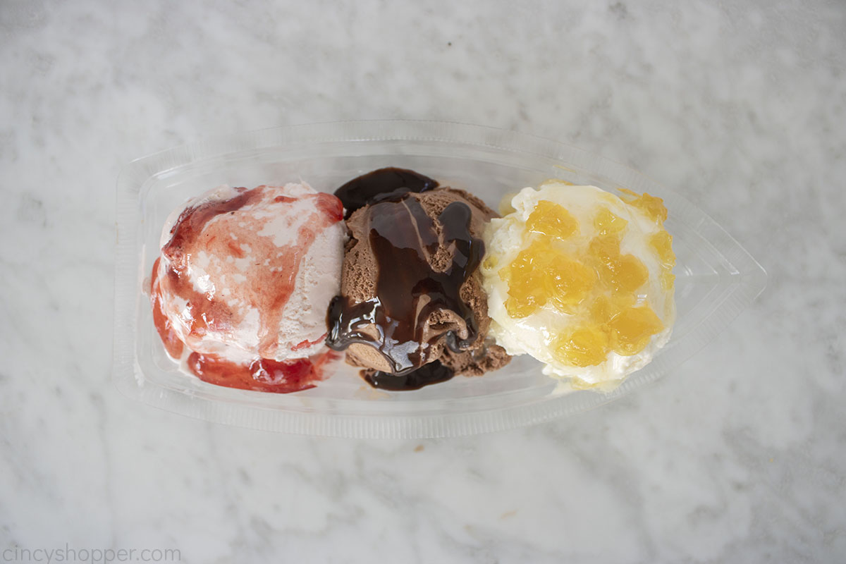 Toppings added to ice cream.