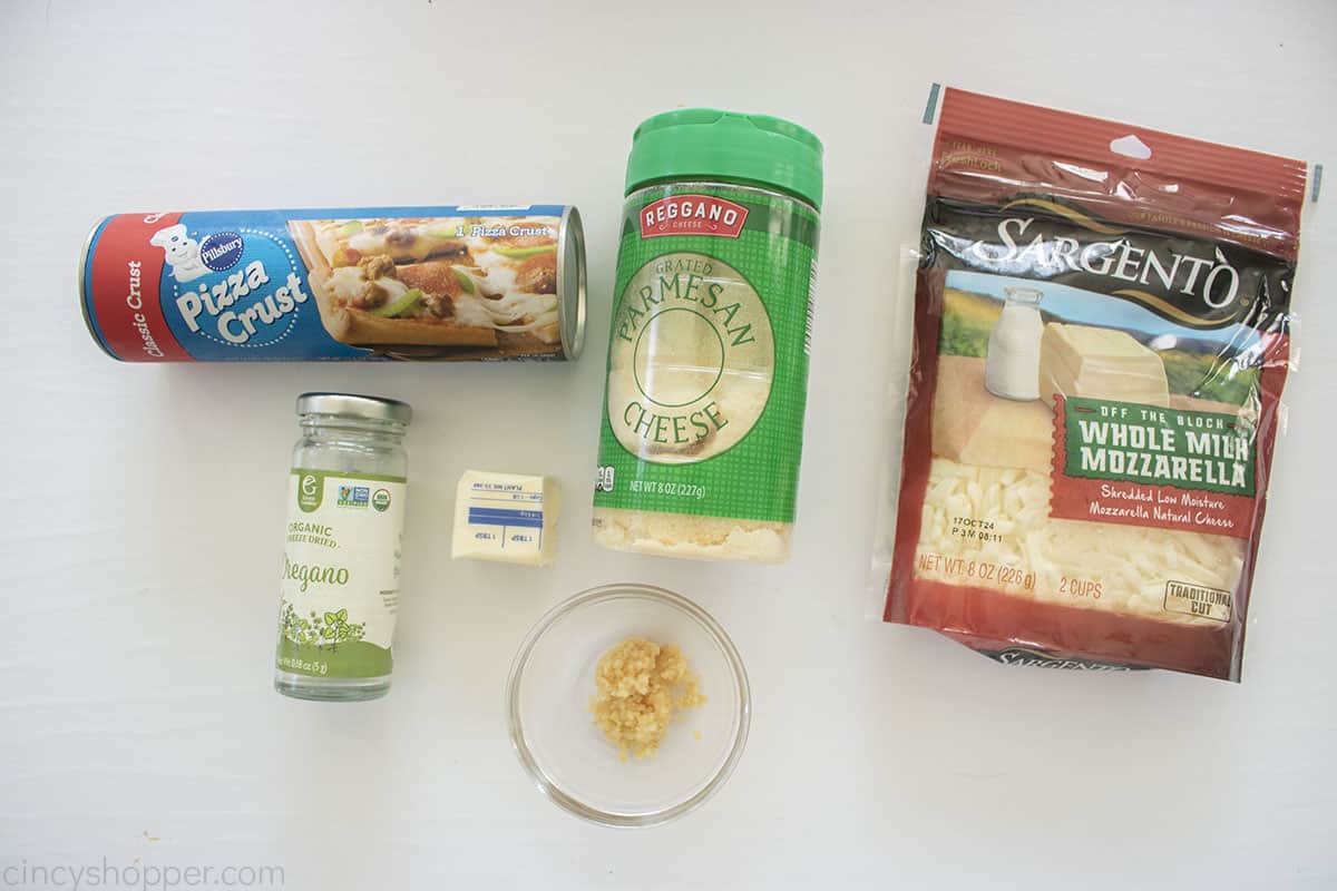 Ingredients for Cheese Breadsticks