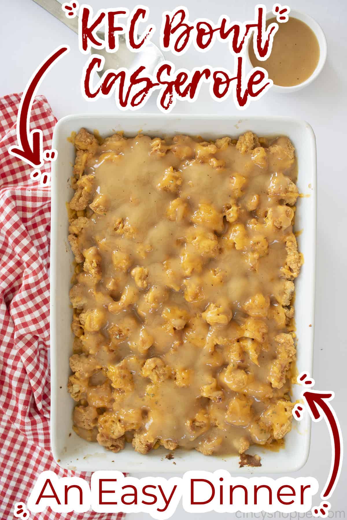 Text on image KFC Bowl Casserole An Easy Dinner