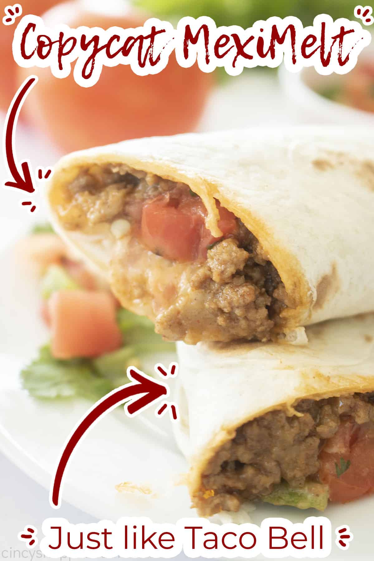 Text on image Copycat MexiMelt Just like Taco Bell