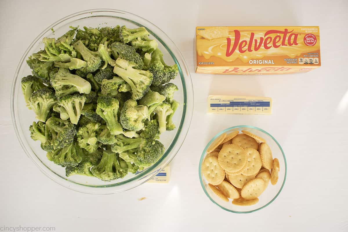 Velveeta Broccoli and Cheese Casserole Ingredients