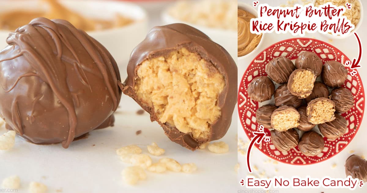 Collage with Rice Krispie Chocolate Balls