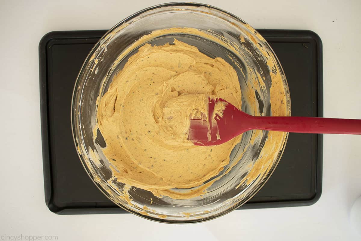 whipped cajun butter in a bowl.