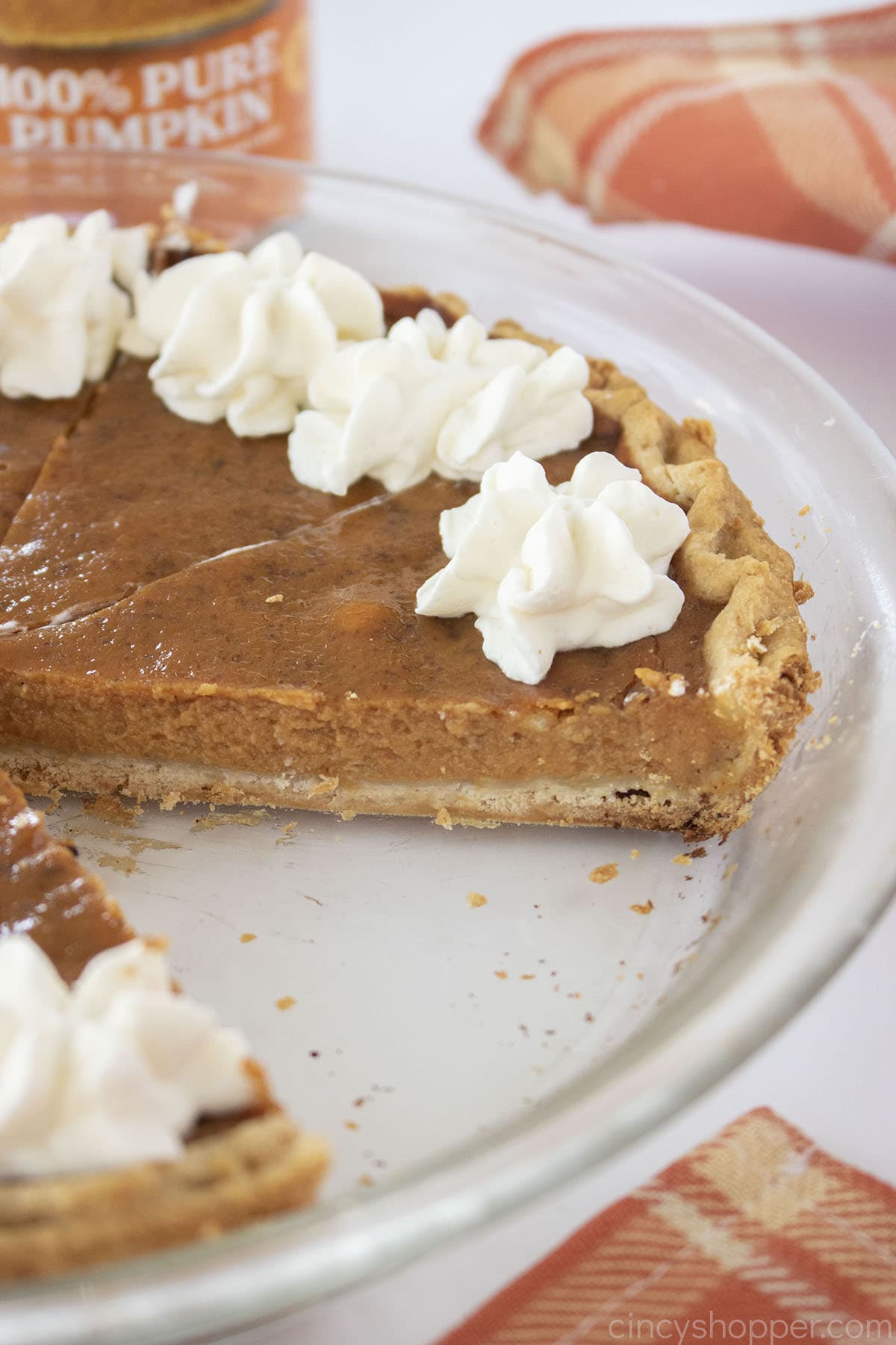 Inside view of Old Libby's Pumpkin Pie.