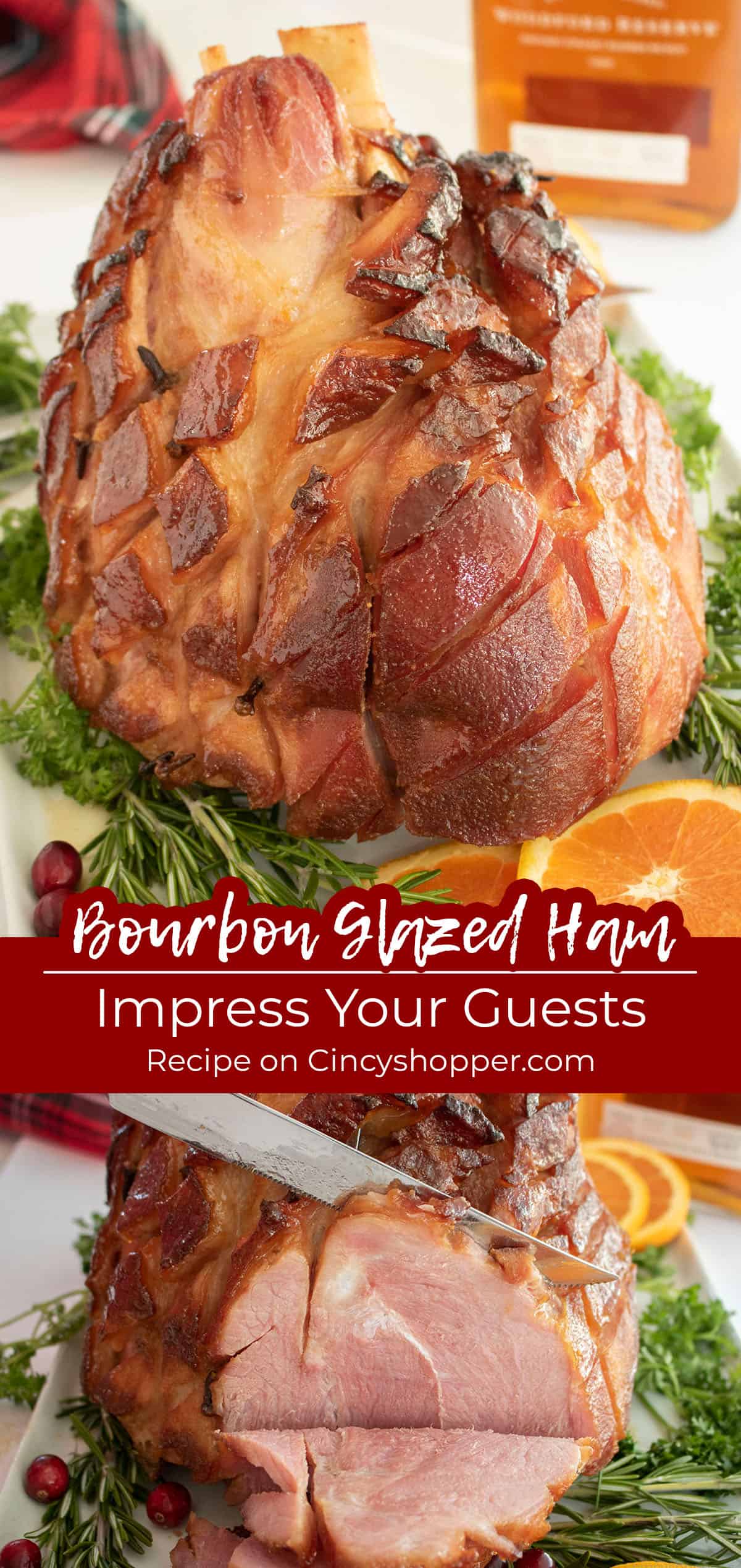 Long pin collage with text "Impress your guest"