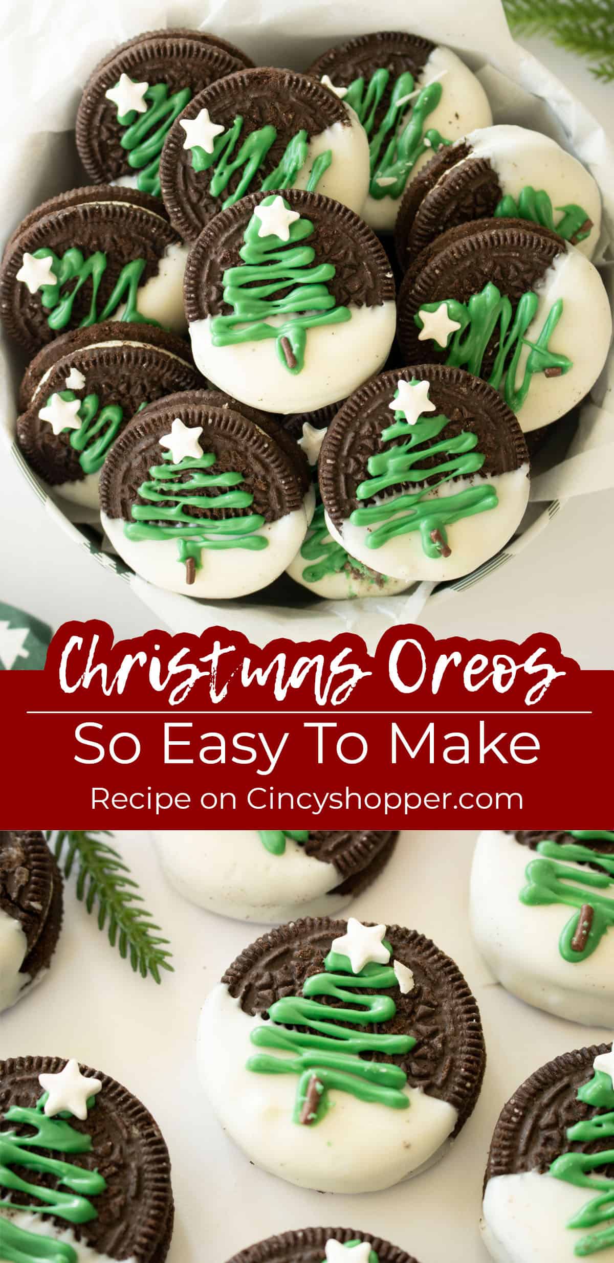 Long Pin Collage Christmas Oreos So Easy TO make