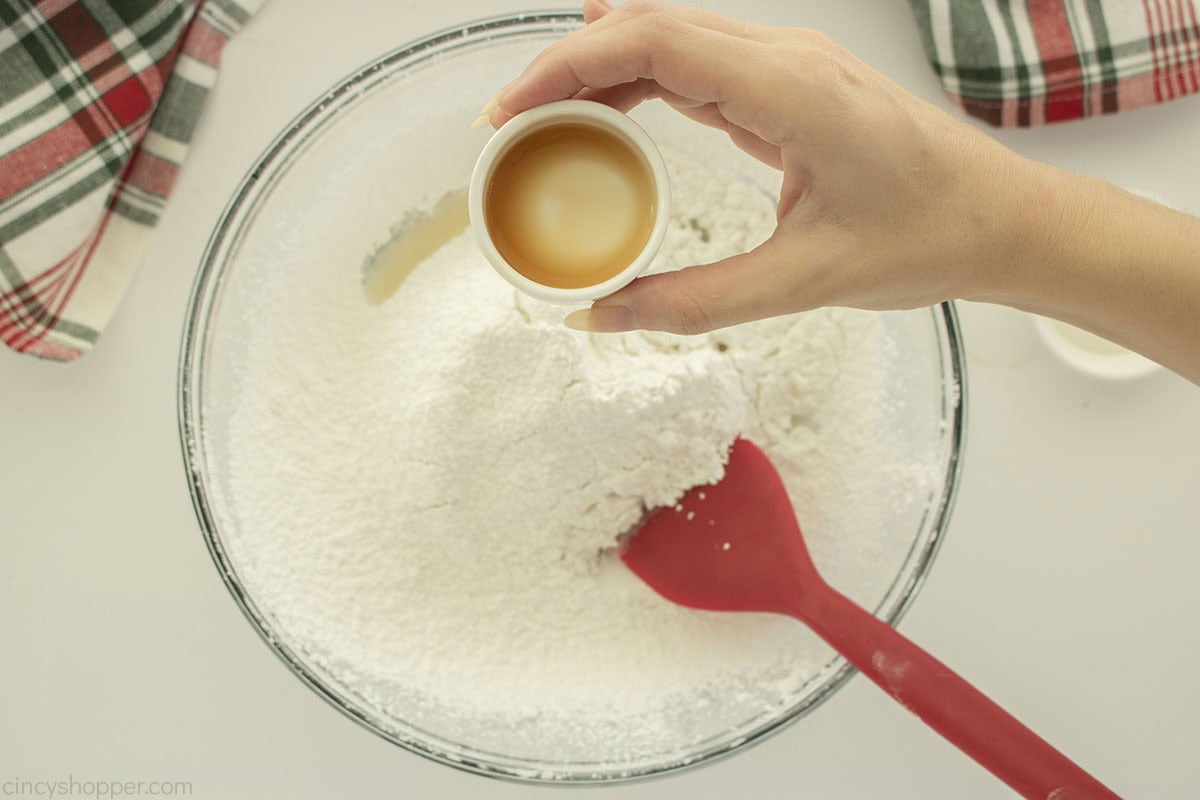 Vanilla added to suagr mixture