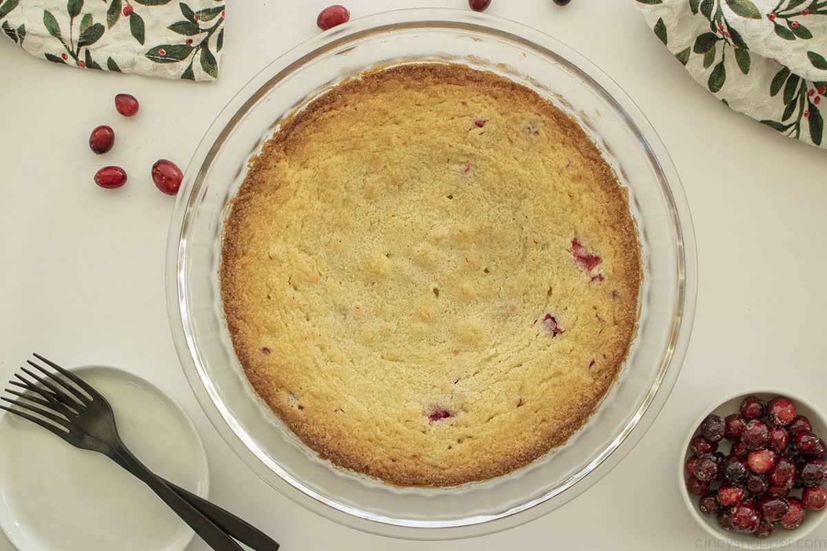Fresh Baked Nantucket Cranberry Pie.