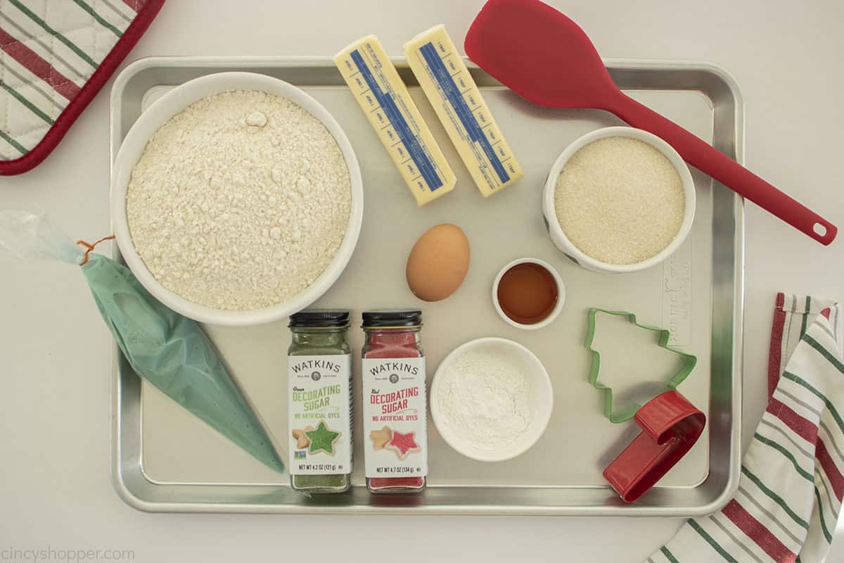 No Chill Sugar Cookie Ingredients.