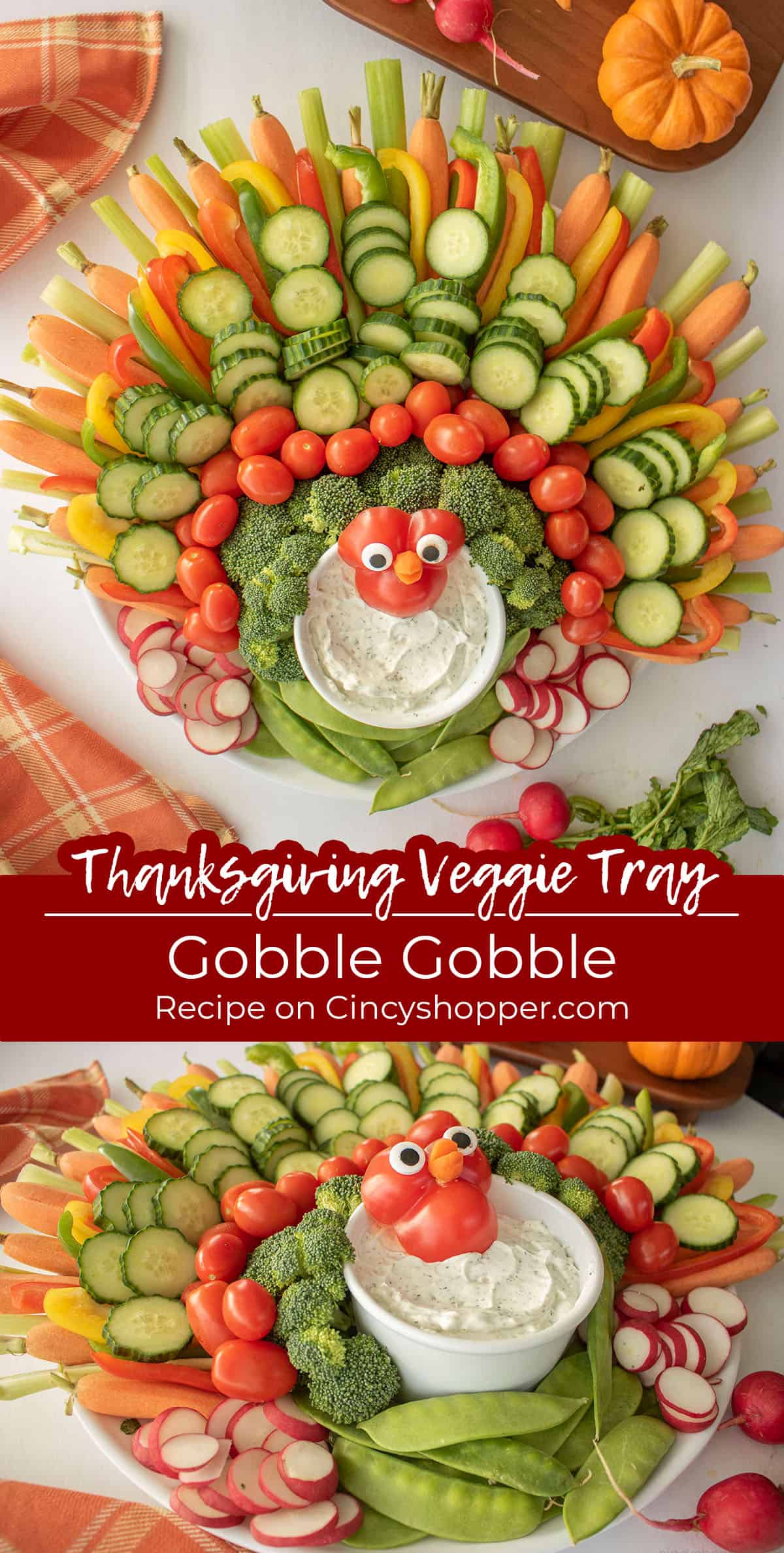 Long pin collage with text 'Gobble Gobble"