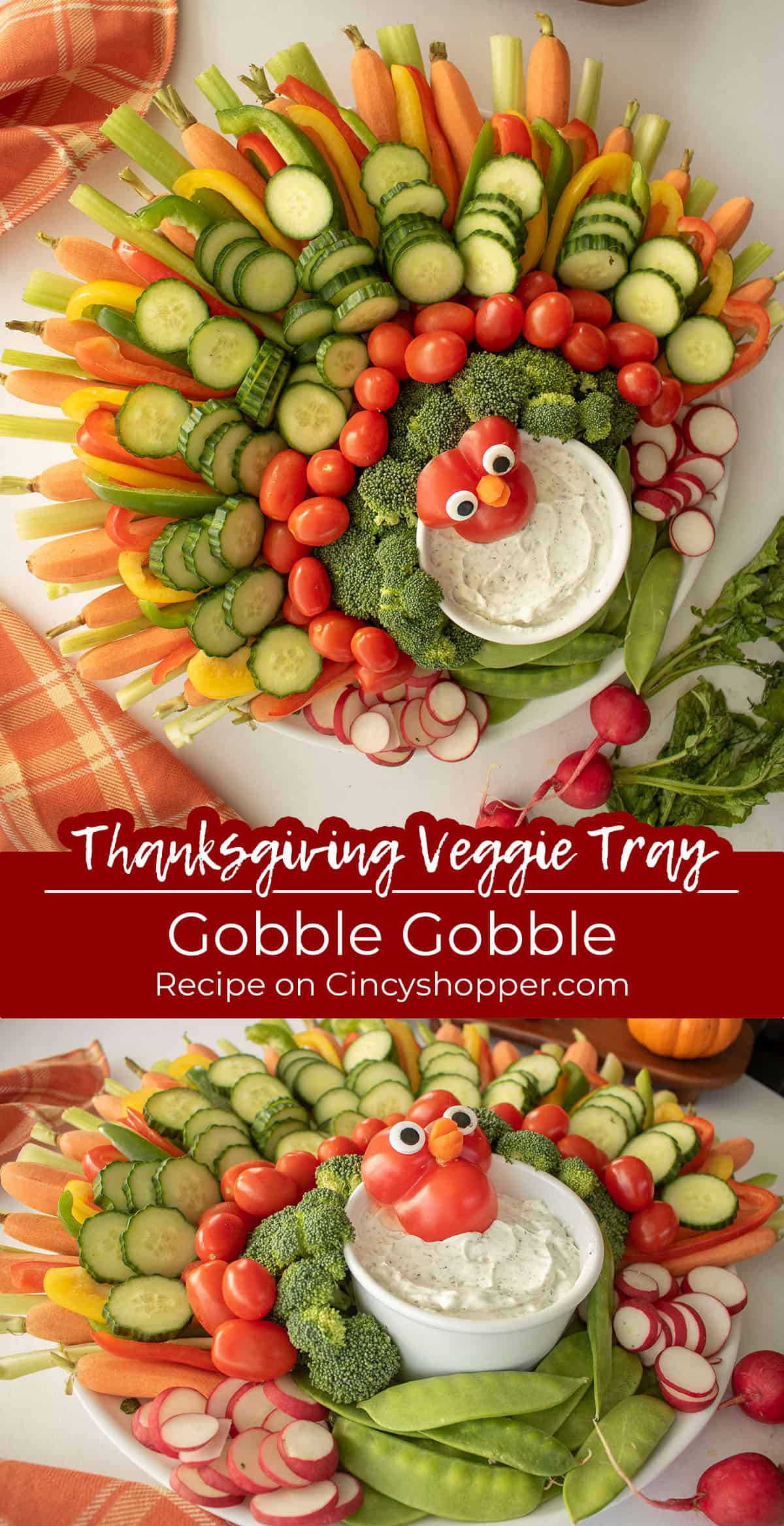 Long pin collage with text 'Gobble Gobble"
