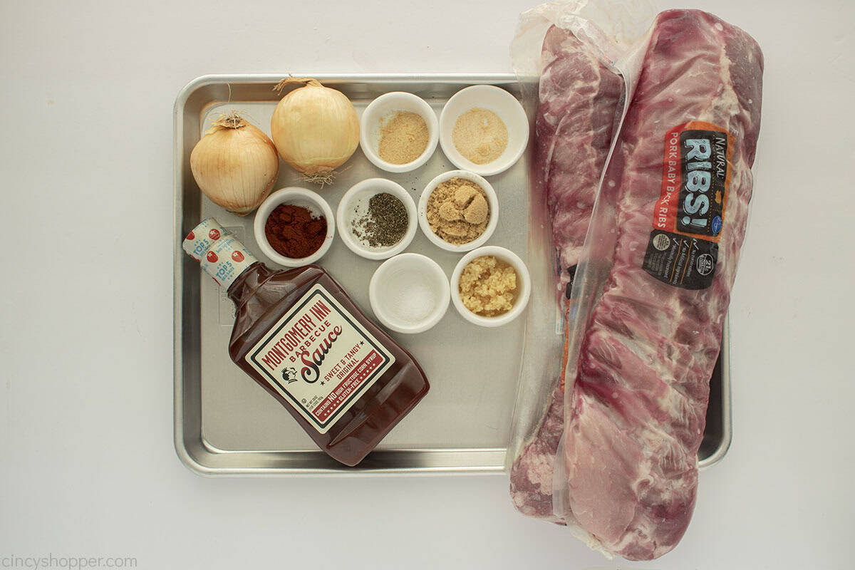 Oven Baked Rib Ingredients